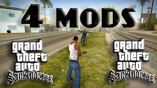 4 MODS INCREIBLES PARA GTA SAN ANDREAS  ESPECIAL 100 SUBS [upl. by Gower965]