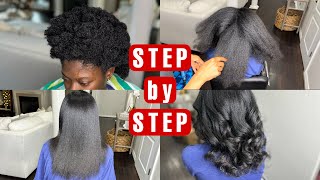 The Ultimate Silk Press On 4C Hair [upl. by Normy600]