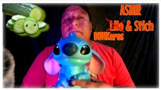 ASMR Comiendo pepinos congelados con Stich🥒 [upl. by Leummas]