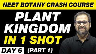 PLANT KINGDOM in 1 Shot Part 1  NEET Botany Crash Course  Day 6  UMMEED [upl. by Yrevi]