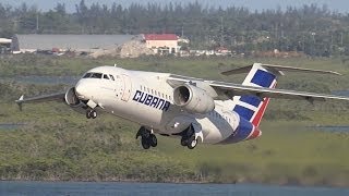 Antonov AN158 Takeoff from the Tower  Bahamas  Antonov 158  CUT1711 [upl. by Map]