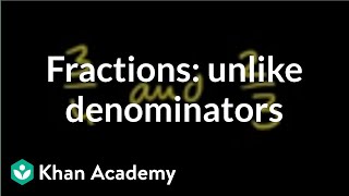 Comparing fractions with different denominators  Fractions  PreAlgebra  Khan Academy [upl. by Orthman]