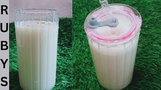 Thick and Creamy Banana Milkshake Recipe by Rubyscookingpassion [upl. by Killarney626]