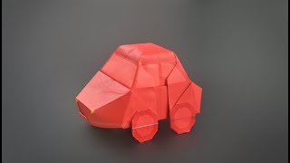 Origami Car VW Bug Instructions in English BR [upl. by Yereffej]