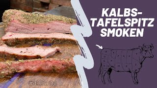 Tafelspitz vom Smoker  Kalbstafelspitz mit mediterranem Rub  Tafelspitz Rezept schnell amp einfach [upl. by Eenwahs]