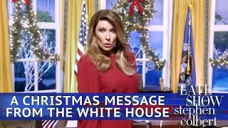 White House Christmas Message Featuring Melania Trump [upl. by Acnaiv]