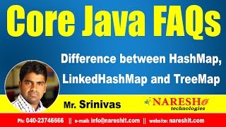 Difference between HashMap LinkedHashMap and TreeMap  Core Java Interview Questions  Naresh IT [upl. by Hsirap]