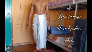 How to Wear Hare Krishna Dhoti [upl. by Cheffetz]