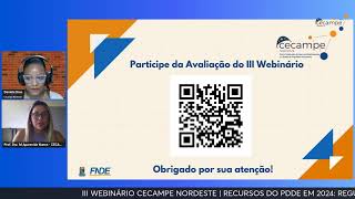 III Webinário de Formação de Gestores Cecampe Nordeste [upl. by Hermon]