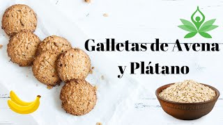 Receta de Galletas de avena y platano banana guineo [upl. by Honor]