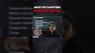 CRUSH Your JEE Maths EXAM with These Chapters ❌✔️ 🔥 jee2025 jeepreparation [upl. by Noyad]