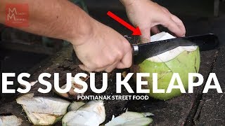 TERLARIS DAN SEGAR  ES SUSU KELAPA JALAN PURNAMA  PONTIANAK STREET FOOD 28 [upl. by Aggarwal]