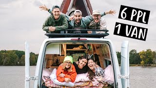 6 PEOPLE LIVING IN A VAN ft Kara amp Nate  KingingIt [upl. by Aikas728]