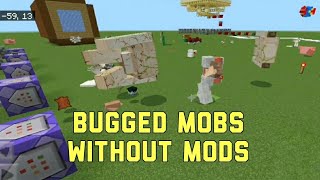 BUGGED MOBS WITHOUT MODS IN MINECRAFT COMMAND BLOCK [upl. by Nonaihr]