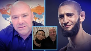 Khamzat Chimaev Reveals What Dana White Told Him At Dinner [upl. by Elleon256]