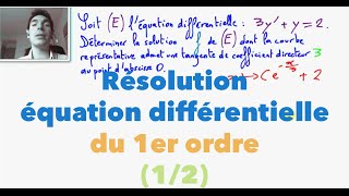 Terminale S Résolution équation différentielle du 1er ordre 12 [upl. by Eanore937]