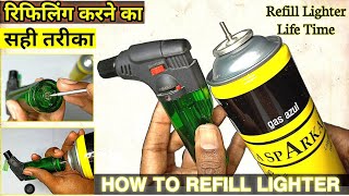 How to refill a lighter  How refill a lighter with Butane gas  lighter gas [upl. by Wernsman]