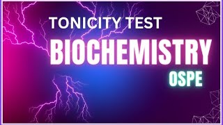 TONICITY First year Biochemistry [upl. by Hiasi756]