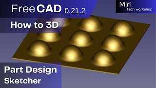 FreeCAD part 171 2024 Shape with spherical shapes [upl. by Adnil]