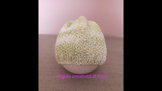 Cappellino ai ferri per neonato🧶Tutorial facilissimo [upl. by Sisxela]