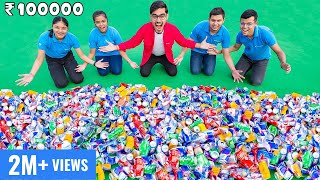 ₹100000 Treasure From Trash Challenge Ft Crazy XYZ🔥 हमने कचरे से बना दिया खज़ाना  100 Real [upl. by Sclar80]