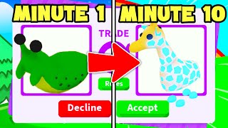 1 Trade Every Minute Challenge Adopt me [upl. by Aindrea]