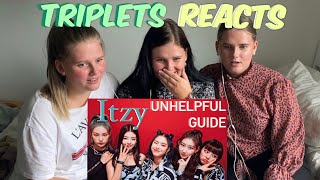 ‘An unhelpful guide to itzy’ REACTION  Triplets REACTS [upl. by Ynahpets]