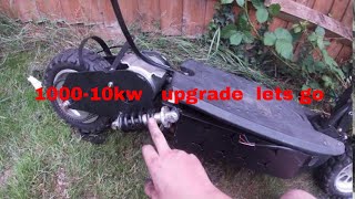 evo powerboard 1000w to 10kw motor upgrade and over volt to 96v p1 [upl. by Ardnnek]