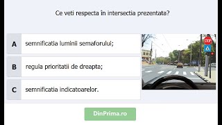 Ce veți respecta în intersecția prezentată [upl. by Wilhelmine]