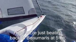 Magnum 21 trimaran  Beaumaris sailing demo [upl. by Embry]