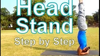 Headstand  Sirsasana Step by Step  Yoga for Beginners  2 Minutes Yoga Health [upl. by Hymie]