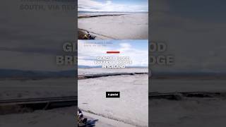 Glacial flood breaks a bridge in Iceland [upl. by Dlarrej]