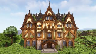 Minecraft  Big Medieval Mansion Tutorial [upl. by Teryl]