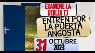 🔵 ENTREN POR LA PUERTA ANGOSTA ✅ EXAMINE LA BIBLIA TJ [upl. by Ainosal]