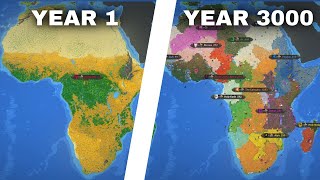 Humans Colonized AFRICA For 3000 Years  Worldbox Timelapse [upl. by Ayikat]