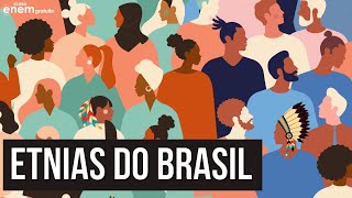 FORMAÇÃO DO POVO BRASILEIRO etnias racismo miscigenação  Resumo de Geografia para o Enem [upl. by Eelsha]