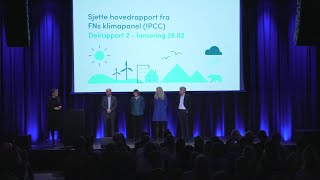 FNs klimapanel IPCC Andre del av sjette hovedrapport  lansering [upl. by Ingelbert702]