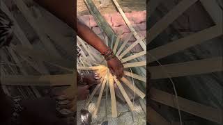 Bamboo Basket making from Scratch shorts [upl. by Irotal432]