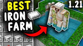 BEST IRON Farm for Minecraft Bedrock 121 [upl. by Antoine800]