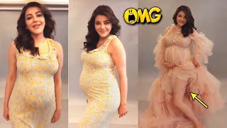 Kajal Aggarwal Latest Baby Bump Photo Shoot Video  Kajal Aggarwal Latest Video  Wall Post [upl. by Anitsej]