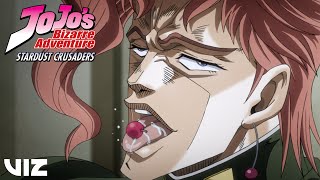 Kakyoins Cherry  JoJo’s Bizarre Adventure Stardust Crusaders  VIZ [upl. by Yretsym]