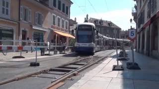 Trams de Genève TPG sur quotaiguilles volantesquot [upl. by Jahdal]