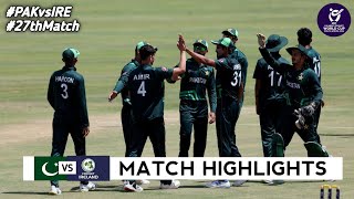 Pakistan vs Ireland Under 19 World Cup 2024 27th Match Highlights 2024  PAK vs IRE Highlights [upl. by Baxter]