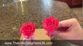 How to make a buttercream rose and a fondant rose [upl. by Alikam]