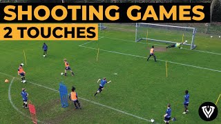 3 Fun 2 Touch Shooting Games  Soccer Drills  Football Exercises [upl. by Pascale]