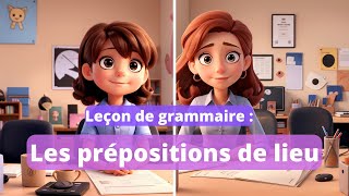 Les prépositions de lieu pour les débutants niveau A1 [upl. by Nylarat]