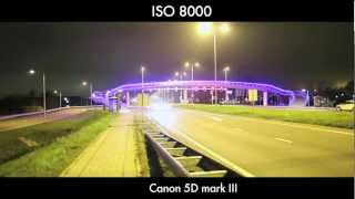 Review Canon 5D mark III vs Canon 7D video test low light high ISO [upl. by Ahtreb]