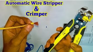 Wire Stripper  Wire Cutter  Wire Crimper Automatic wire stripper [upl. by Nothgiel424]