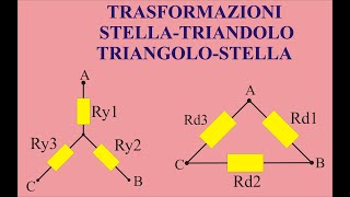 TRASFORMAZIONE STELLATRIANGOLO [upl. by Einyaj]