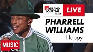 Pharrell Williams  Happy  Live du Grand Journal [upl. by Lodhia]